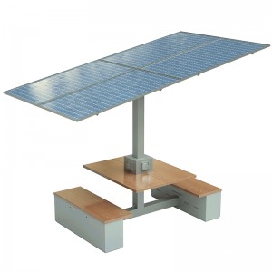 Solární nabíjecí stůl Campus Pracovní stanice Udržitelná energetická produktivita