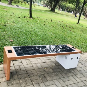 2019 Moderní design Inteligentní solární venkovní nábytek Zahrada s hlubokou lavičkou