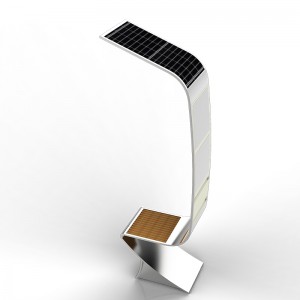 Nejoblíbenější Smart Solar Street Reklama dřevěný nábytek Lavička s kovovým rámem