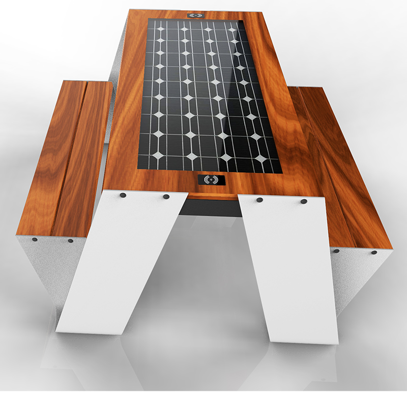 USB telefon nabíječka venkovní pouliční nábytek solární panel inteligentní stůl